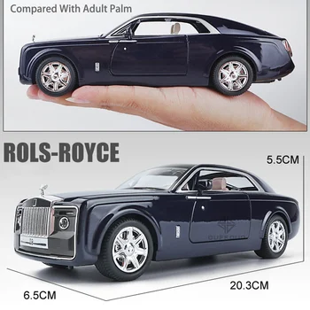 1/24 Rolls Royce Sweptail Zliatiny Diecast Modely Áut Hračka Kovové Rolls Royce Phantom Modely S 4 Dvere, Gumové Pneumatiky, Hračky pre Deti