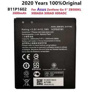 100% Originálne 2660mAh B11P1602 Batéria Pre ASUS Zenfone Ísť 5 ZB500KL X00AD X00ADC X00ADA Telefón Najnovšie Výroby Batérie