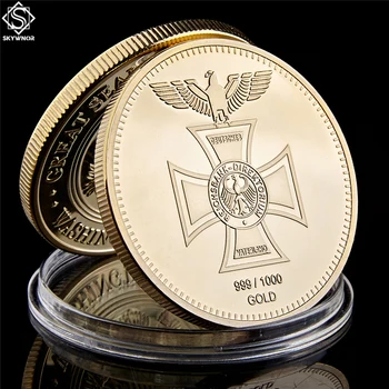 1871 Deutsche Ríšskou Bankou 1 Unze 999/1000 Zlatom Nemecko Kríž Eagle Kolo Mincí, Zberateľských