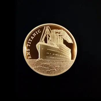 1912 Lode Titanic V Pamäti RMS Obetí Vrak Pamätných Zlatých Mincí Výzvou Mince Odznak Zber Domáce Dekorácie