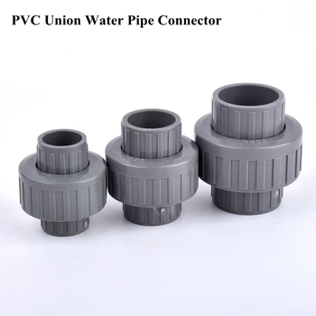 1Pcs ID 20~50 mm PVC Únie vodovodné Potrubia Konektor pre Akvarijné Ryby Nádrž Prívod Vody Vypúšťacia Trubka Spoločný Záhradný Závlahový Systém Kovania