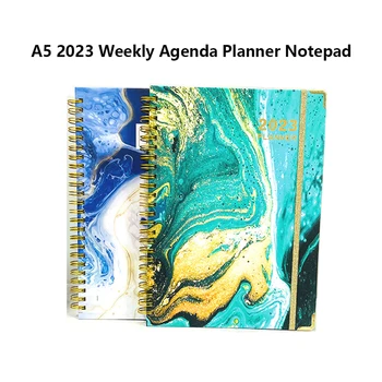2023 Týždenný Program Plánovač Poznámkový Blok Prenosné Sketchbook A5 Plánu Toto Multifunkčné Kalendár Školské Potreby Kancelárske Potreby Notebook
