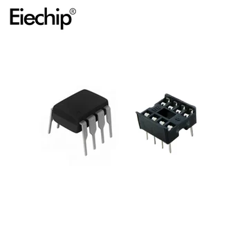 20pcs NE555 IC 555 & 8 Pin DIP Zásuvky (10 každého) ic ne555 a Zásuvky DIP8 diy pre arduino starter kit