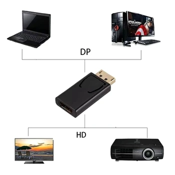 4K DisplayPort-HDMI-kompatibilný Adaptér Converter, Display Port Male DP na Ženy, TV Adaptér Pre PC, TV, Notebook B36A