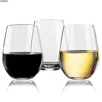 4pc Nerozbitné poháre na Víno, Transparentné Ovocné Šťavy Pivo, Pohár Nerozbitné Plastové Poháre Poháre Bar gereedschap shot glass