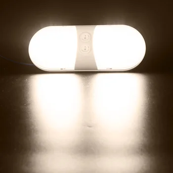 6.8 w 12V LED Stropné Svetlo Stropné Svietidlo s vypínačom Caravan Príslušenstvo pre RV Morských Lodí Jácht Camping Auto, Príves, obytný automobil
