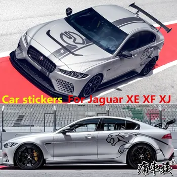 Auto samolepky Pre Jaguar XE XF XJ XEL nálepky vytiahnuť kvety XE XF XJ Vzhľad dekorácie upravené auto samolepky