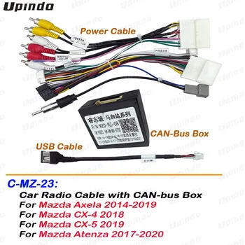 Autorádio Kábel CAN-Bus Box, Adaptér pre Mazda Axela CX-4 CX-5 Atenza Elektroinštalácie Postroj Power Konektor Zásuvka