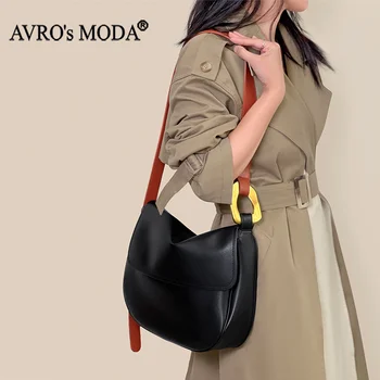 AVRO je MODA Značky Luxusné Dizajnér Kabelky Ženy Módne Originálne Kožené Taška cez Rameno Žena Crossbody Retro Messenger Klapka Tašky