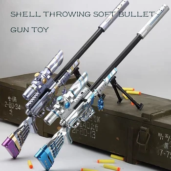 AWM M24 98K Mäkké Bullet Sniper Puška Vzduchu, Pneumatické Pištole Hračka Zbraň Zbraň Deti, Dospelých, Hračky Zbraň Outdoorové Športy strieľačka Rekvizity