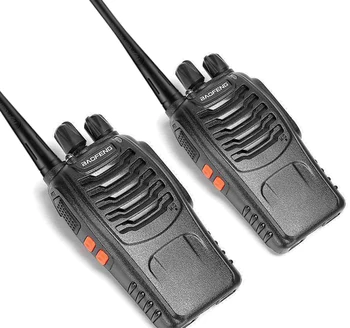 Bao feng walkie talkie 2 ks zahrnuté obojsmerné vysielačky BF-888S ziskové rádio silný Push-button telefón pre lov
