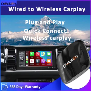 CARLIMEKI Bezdrôtový Carplay Pre IPhone Káblové Bezdrôtové CarPlay Adaptér Auto Multimediálny Prehrávač Plug and Play, Automatické Pripojenie Kaprov