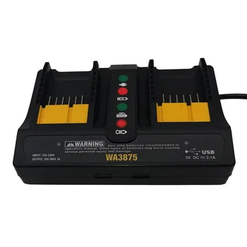 EÚ Zapojte Nabíjačku pre Worx WA3875 20V 18v Li-ion batéria 2.0 A/3.0 nabíjačka pre Worx WA3520 WA3525 WA3578 WA3575 WA3742 Rýchle Nabitie