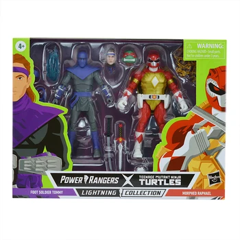 Hasbro Power Rangers X Teenage Mutant Ninja Turtles Lightning Zber Premenil Raphael a pešiakom Tommy 6