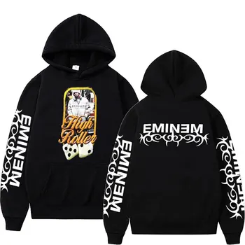 Hip Hop Rapper Eminem Slim Shady Hoodie Mužov 90. rokov Vintage Bežné Mikina Muži Ženy Móda Nadrozmerné Hoodies Muž Streetwear
