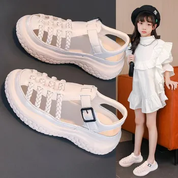 Hot predaj letné módy Roman topánky High-top dievčatá sandály deti gladiator sandále batoľa, dieťa sandále dievčatá vysoko kvalitné topánky