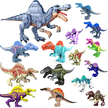 Kompatibilné S LEGO MOC Mäsožravý Dinosaurus Stavebné Bloky Spinosaurus Model Kolekcie Mutant Farebné Tehly Hračky