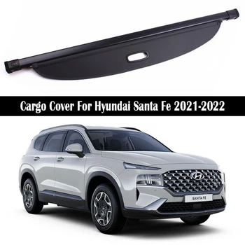 Kufor Cargo Kryt Pre Hyundai Santa Fe 2021-2022 Security Shield Zadné Batožiny Opony Oblasť Ochrany Osobných Údajov Auto Príslušenstvo