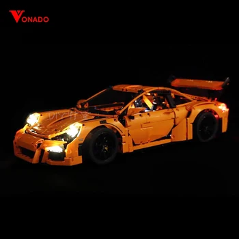 Led Svetlo Nastaviť Pre Lego 42056 Porsche technic pretekárske Auto Kompatibilné 20001 3368 Stavebné kamene, Tehly Hračky (iba svetlo+Batérie poľa)