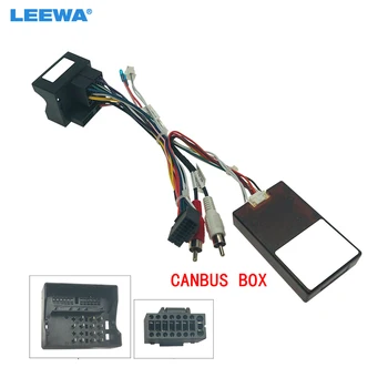 LEEWA Car Audio 16PIN DVD Prehrávač Moc Calbe Adaptér S Canbus Box Pre Mercedes-Benz W211/Viano Stereo Konektor Zapojenie Postroj