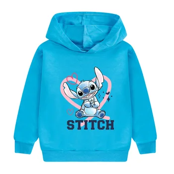 Lilo & Stitch Disney Hoodies Oblečenia, Detskej Módy Tlače Hoodie Dieťa, Chlapec, Dievča Jar&Jeseň Deti Bunda, Sveter Chlapci Oblečenie