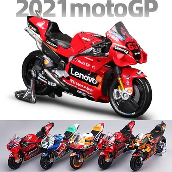 Maisto 1:18 Nových 2021 Moto GP Ducati Lenovo Tím #43 #63 Repsol Honda Team Racing Zliatiny Motocykel Model Kolekcie Hračky, Darčeky