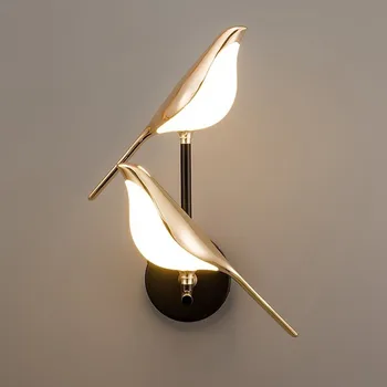 Moderné LED Nástenné Svietidlo Vnútorné Osvetlenie Straka vták Stenu Sconces Svietidlo Obývacej Izby, Chodby, Spálne Dekorácie, Nástenné Svetlá