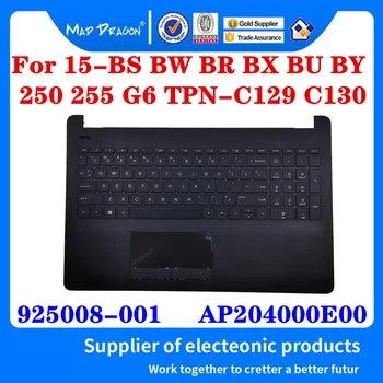 Nové 925008-001 AP204000E00 Pre HP 15-BS BW BU 250 G6 TPN-C129 NÁS klávesnica S Klávesnicou Touchpad Hornej Prípade, opierka Dlaní Kryt Čierny