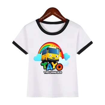 Nové detské Oblečenie Tričko Zábavné Vyčítať A Málo Priateľov Autobus Karikatúra Tlače T-Shirt Pre Chlapcov Roztomilé Deti Letné dievčenské tričká