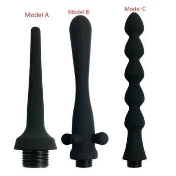 Nový 3 Modely sú k Dispozícii Lekárskeho Silikónu Riti Vaginálne Klystír Cleaner Sprcha Cleaner Striekačku Sprcha Análny Sex Hračky pre Mužov a Ženy