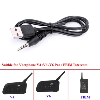 Prilba Intercom Príslušenstvo USB Nabíjací Kábel Pre Ejeas Vnetphone V6 V4 V4C V6C V6 Pro FBIM Motocyklové Prilby Komunikačný Headset
