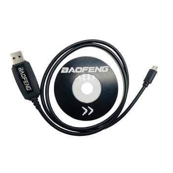 Pôvodné Baofeng BF-T1 Programovanie USB Kábel S CD pre Mini Walkie Talkie BFT1 BF-9100 obojsmerné Rádiové Kábel Príslušenstvo