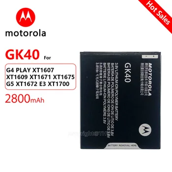 Pôvodné Nová Motorola GK40 2800mah Batérie G4Play Pre Motorola Moto G4 Hrať E4 XT1766 XT1607 XT1609 XT1600 MOT1609BAT SNN5976A