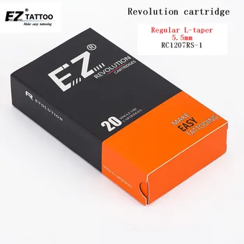 RC1207RS-1 EZ Revolúcie Tetovanie Ihiel Cartridge Kolo Shadery L-kužeľa 5,5 mm 20 ks /box #12 0.35 mm pre systém stroje