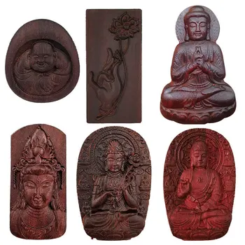 Ručné Lotus Tag Formy Drevené Sochy Budhu Prívesok Formy Živice Aromaterapia Omietky Výpis Silikónové Formy