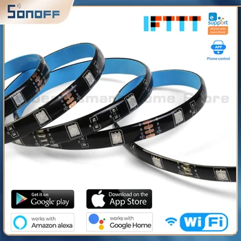 SONOFF Smart LED Svetlo, Pás 2 m/5m EWELink APP Stmievateľné Nepremokavé WiFi Flexibilné RGB Pás Svetla Pracovať s Alexa Domovská stránka Google