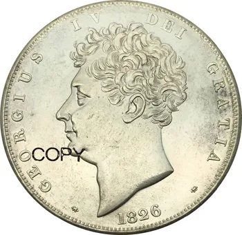Spojené Kráľovstvo 5 Libier George IV 1826 Mosadze, Kov Kópie Mincí