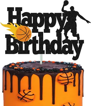 Tortu Vňaťou Chlapec, Muž Basketbal Happy Birthday Cupcake Mulčovače Strany Dezert Svadobné Dekorácie Baby Sprcha Pečenia Dodávky urob si sám