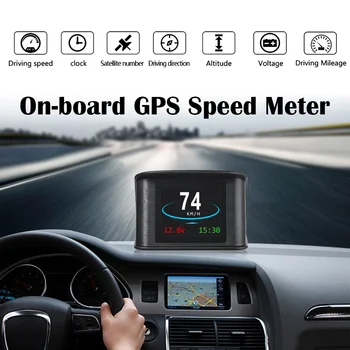 Univerzálny Digitálny GPS Auto Rýchlomer Pre Autá Speed Meter Projektor Hud Head UP Displej Na Doske Počítača Auto Rýchlosť Displej