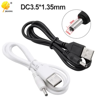 USB DC3.5x1.35mm kola otvor malý reproduktor nabíjací kábel 5v napájací kábel 3.5 nabíjací kábel