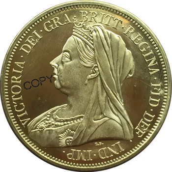 Veľká Británia Victoria Päť 5 Libier Zlata Minca 1893 Mosadze, Kov Kópiu Mince, Pamätné MINCE
