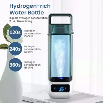 Vodík Generátor Pohár Vody Filter Ionizátor Maker, Bohaté na Vodík Voda Prenosné Super Antioxidanty ORP Vodíka 300 ml Fľaša