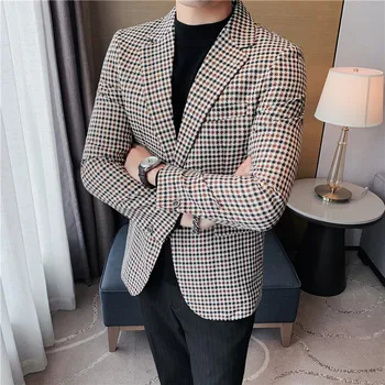 Vysoko Kvalitné Sako pánske British Štýl Premium Jednoduché, Elegantné Módne Business Bežné Gentleman Sako profesné oblečenie
