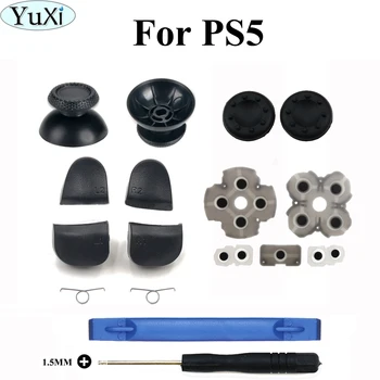 YuXi 3D Analógové Silikónové Tyčinky Conductive Pad Pre PS5 R1 R2 L1 L2 Jar Skrutkovača Nastavte na PS5 Súpravy na Opravu