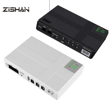 ZIShan záložných zdrojov Napájania 5V/9V/12 Wifi Veľkú Kapacitu Mini Prenosné UPS Záložný Napájací Adaptér 8800/10400mA Power Bank