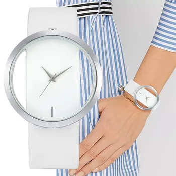 Ženy Hodinky Tvorivé Transparentné Duté Dial dámske Náramkové hodinky Quartz, Jednoduché Módy Lady Chronometra reloj femenino
