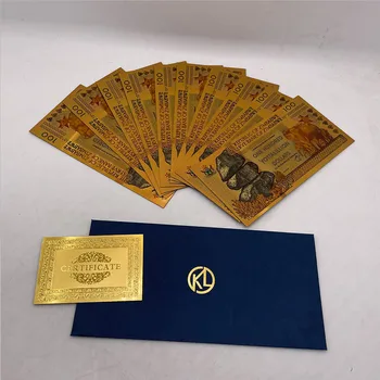 10 ks Zimbabwe Zlato, bankovky STO YOTTALILLION dolárov Zlato 999999 Zimbabwe Dolárov bankoviek na Business Darček