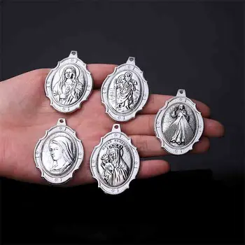 15 models/Exorcizmus Kríž Medaila Ježiš DIY Šperky Čo Kúzlo Plavidlá Keychain Príslušenstvo Katolíckej Šperky