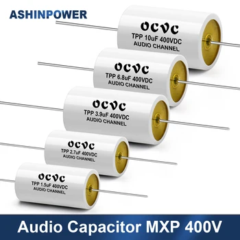 1Pcs Audio Kondenzátor Polypropylén MXP pre fanúšikov Frekvencia-Rozdelené 400V 1.5 UF 2.2 UF 3.3 UF 4.7 UF 6.8 UF 10UF urob si sám