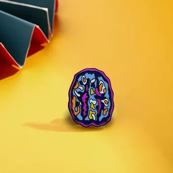 ADHD Mozgu SUVR obrázok Pin Duševné Behaviorálna Zdravotného Uvedomenia Brošňa Neuro Kvety Odznak